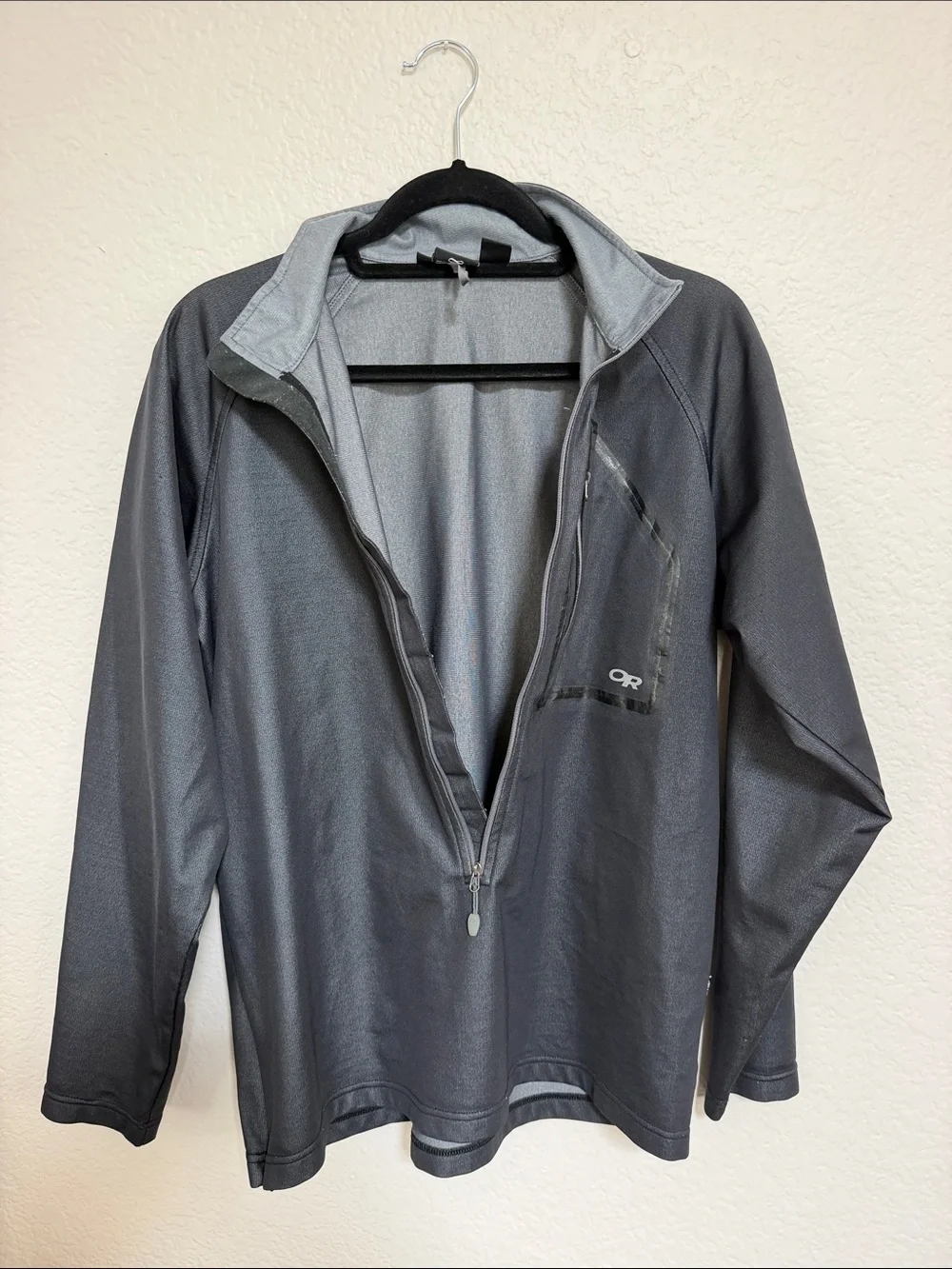 Outdoor Research Men's Charcoal Half-Zip Performance Jacket